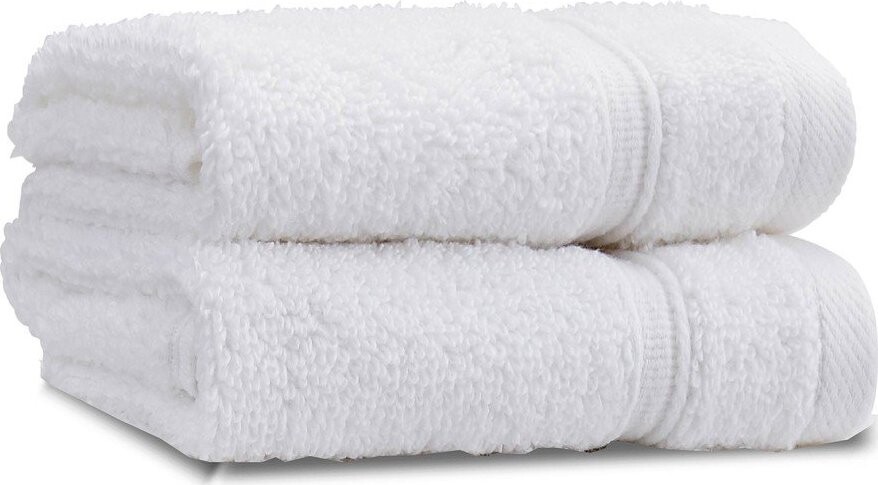 Bílé froté bavlněné ručníky v sadě 2 ks 30x30 cm Zero Twist – Catherine Lansfield