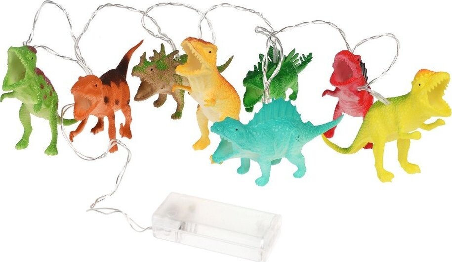 Světelný řetěz počet žárovek 8 ks na baterky délka 134 cm Prehistoric Land – Rex London