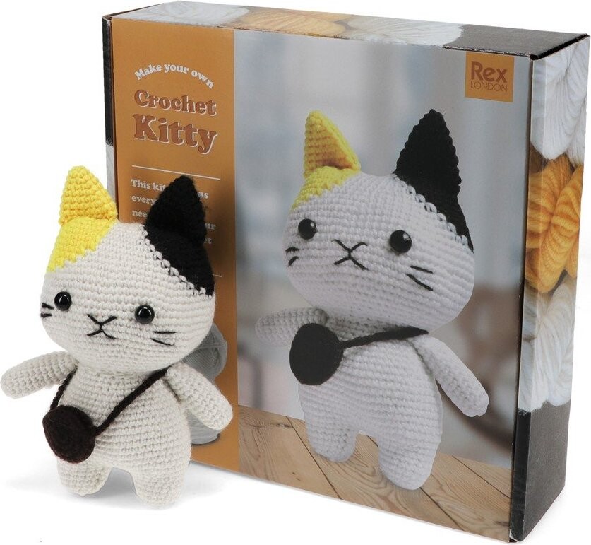 Kreativní sada DIY Crochet Cat – Rex London