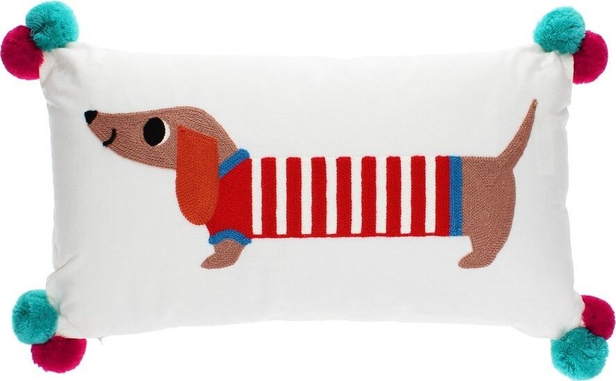 Dětský polštářek s příměsí bavlny 50x33 cm Sausage Dog – Rex London