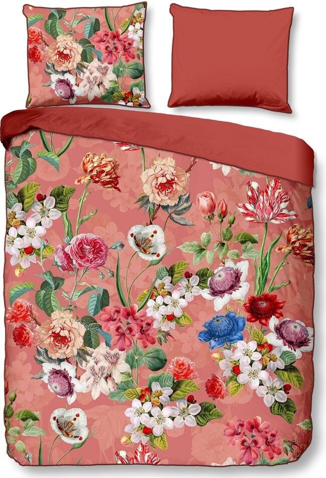 Oranžové povlečení na dvoulůžko/prodloužené z bavlněného saténu 240x220 cm Amalia – Descanso