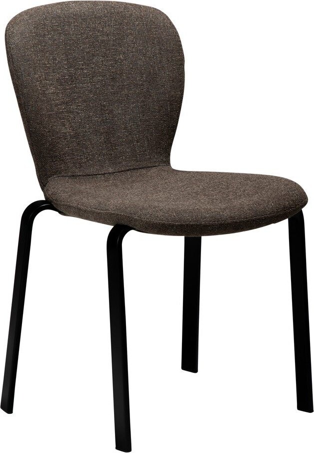 Hnědá čalouněná jídelní židle Heap – DAN-FORM Denmark