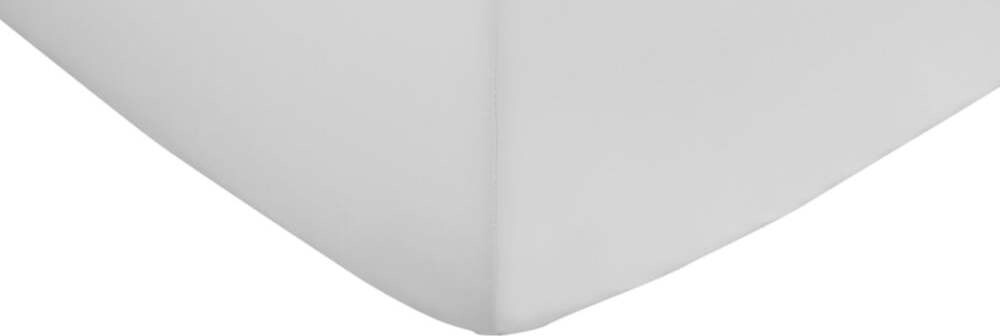 Bílé napínací prostěradlo z bavlněného saténu 150x200 cm Cotton Sateen – Bianca