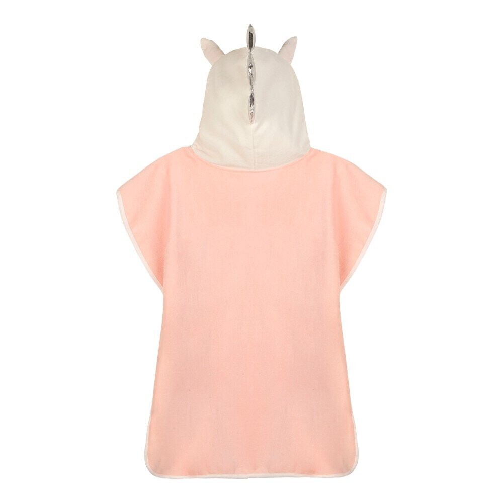 Růžové bavlněné dětské pončo Lola – Good Morning