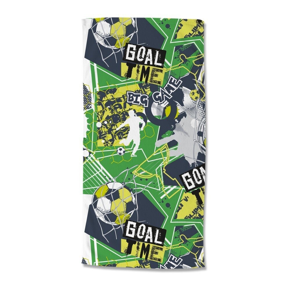Zelená dětská sametová plážová osuška 75x150 cm Goaltime – Good Morning
