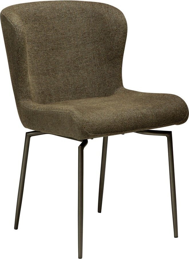 Khaki čalouněná jídelní židle Glam – DAN-FORM Denmark