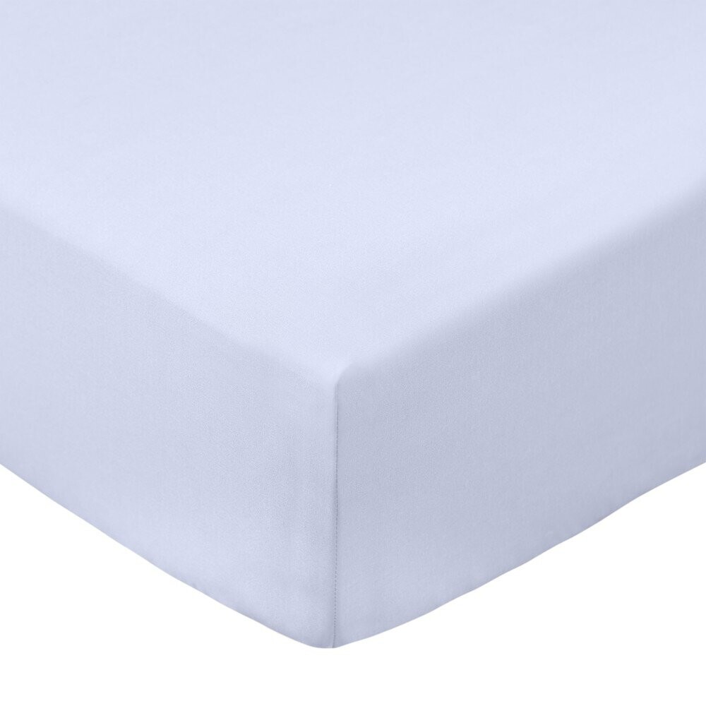 Napínací prostěradlo z bavlněného perkálu v levandulové barvě 150x200 cm Cotton Percale – Bianca