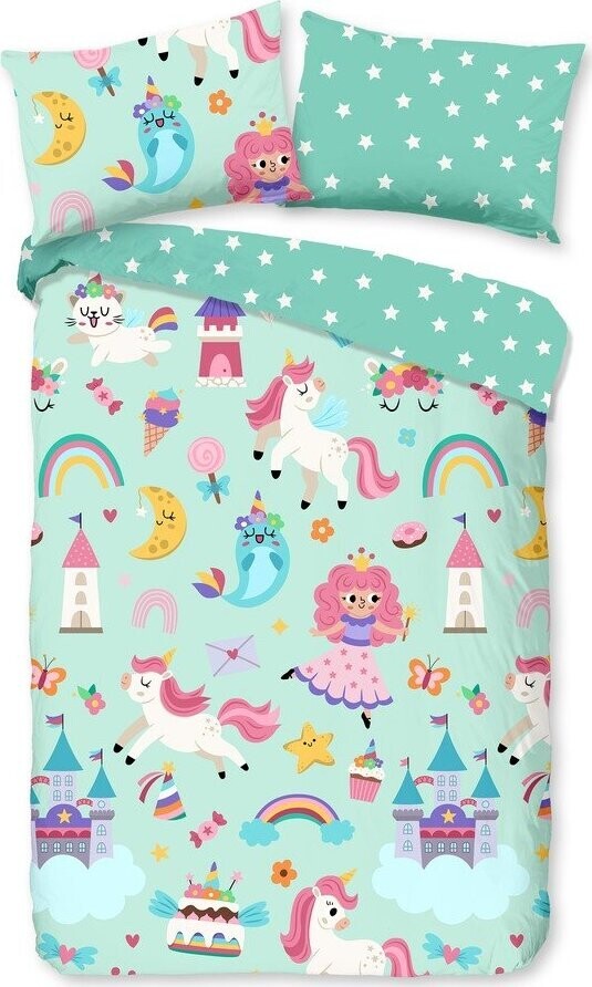 Bavlněné dětské povlečení do postýlky v mentolové barvě 100x135 cm Fantastic – Good Morning