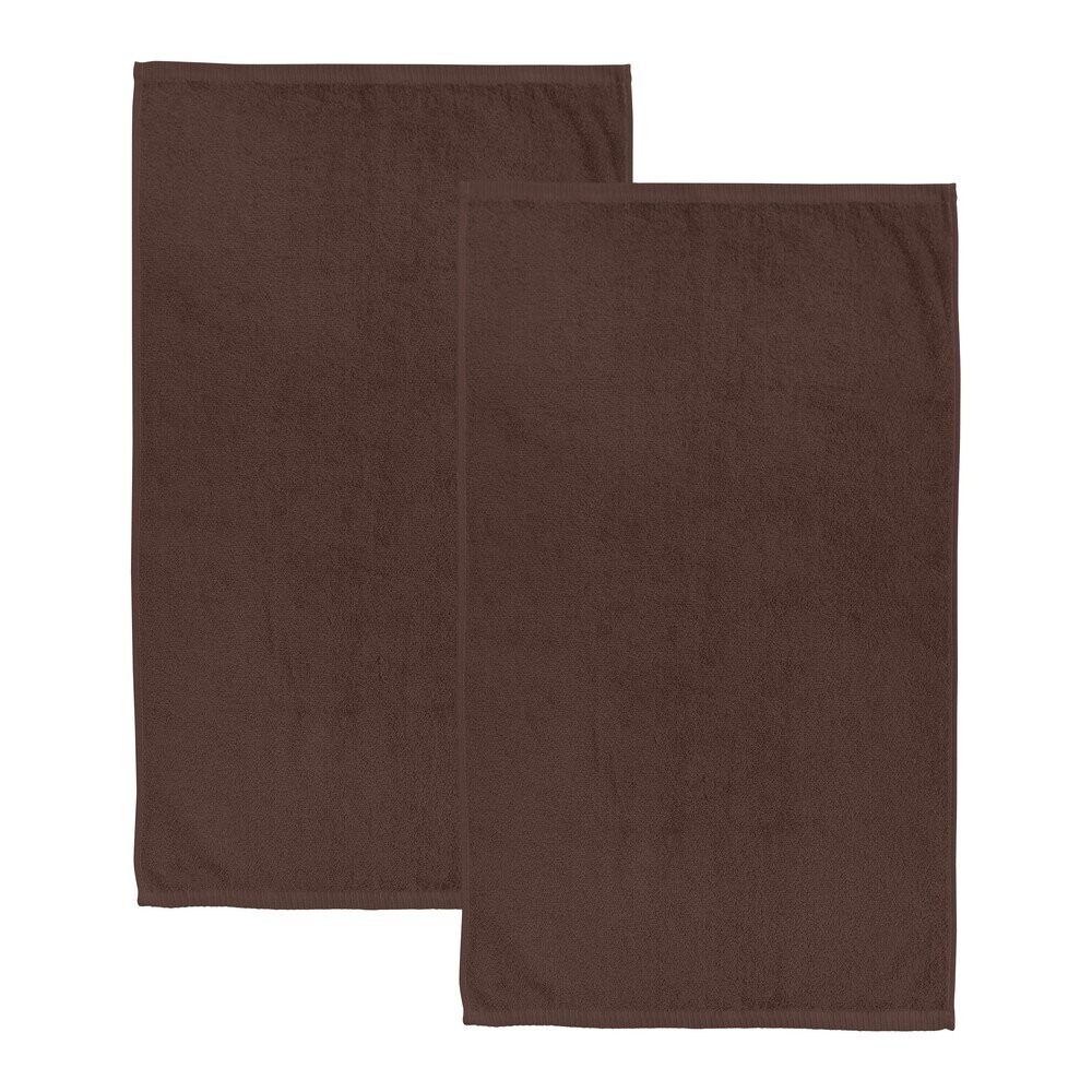 Hnědé rychleschnoucí/froté bavlněné osušky v sadě 2 ks 90x140 cm Quick Dry – Catherine Lansfield
