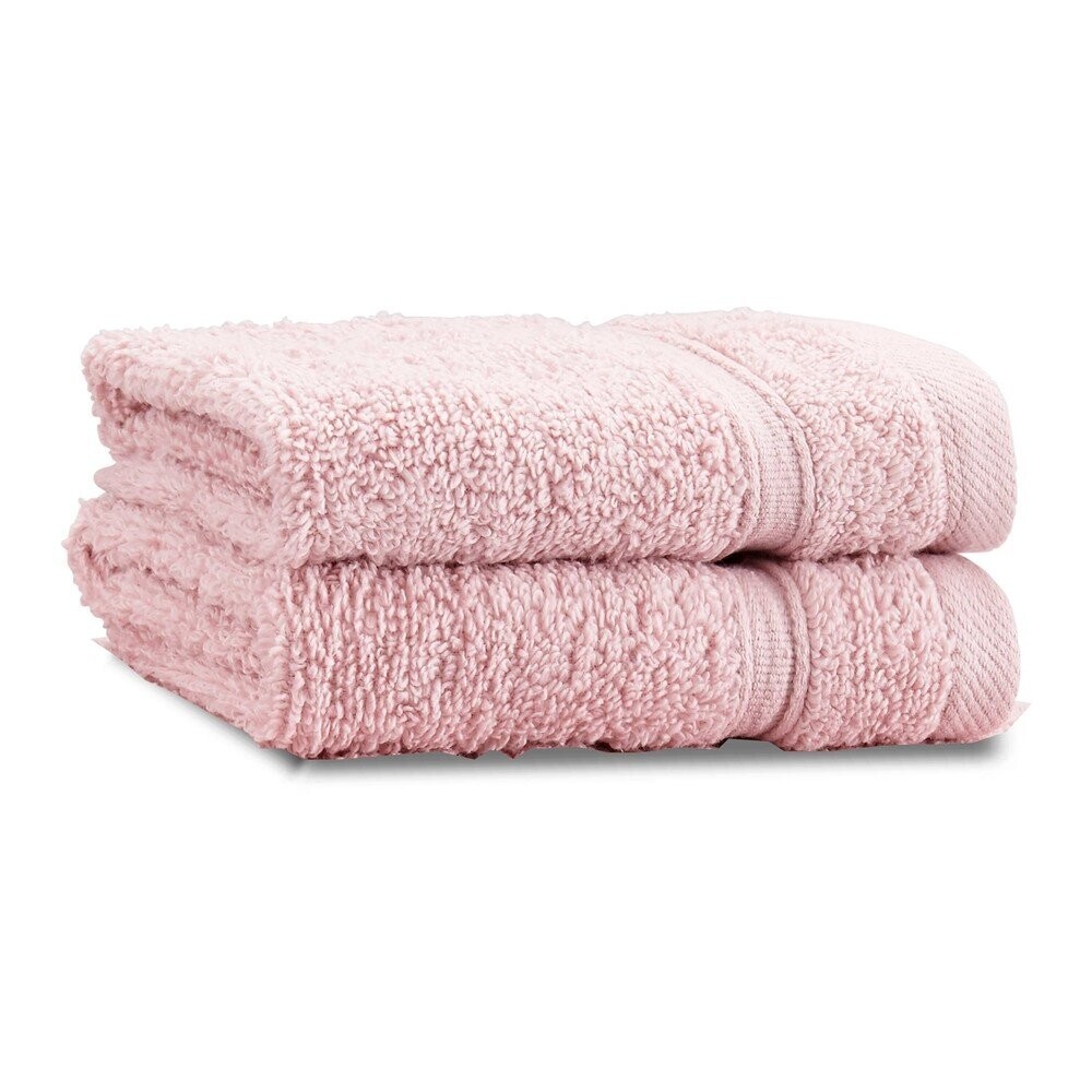 Světle růžové froté bavlněné ručníky v sadě 2 ks 30x30 cm Zero Twist – Catherine Lansfield
