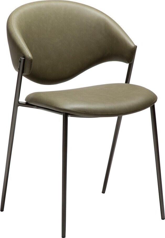 Khaki jídelní židle z imitace kůže Zone – DAN-FORM Denmark