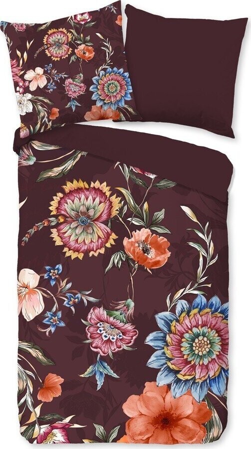 Vínové bavlněné povlečení na jednolůžko/prodloužené 140x220 cm Madelief – Good Morning