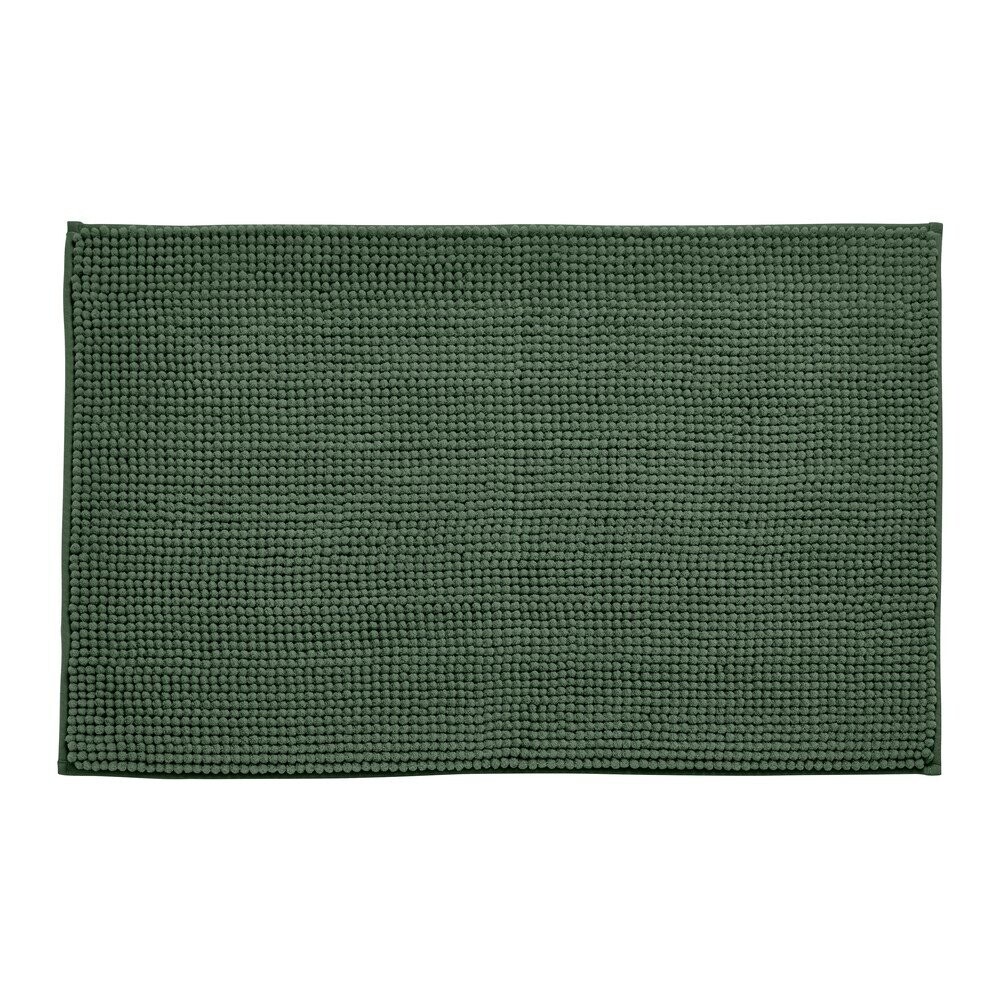 Tmavě zelená koupelnová předložka 50x80 cm Bobble – Catherine Lansfield