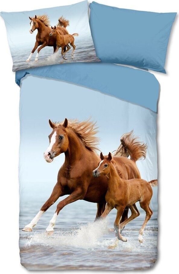 Modré bavlněné dětské povlečení na jednolůžko 140x200 cm Free – Good Morning