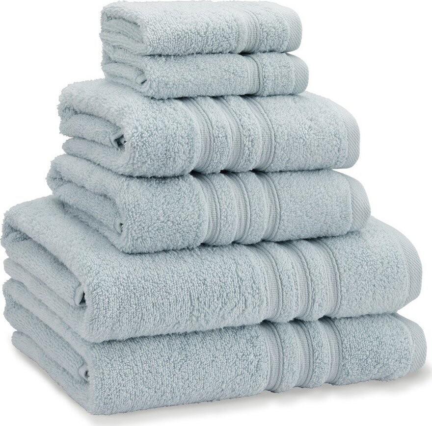 Světle modré froté bavlněné ručníky a osušky v sadě 6 ks Zero Twist – Catherine Lansfield