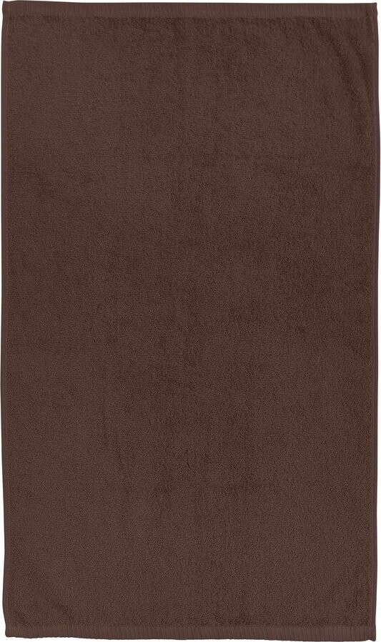 Hnědý rychleschnoucí/froté bavlněný ručník 50x85 cm Quick Dry – Catherine Lansfield