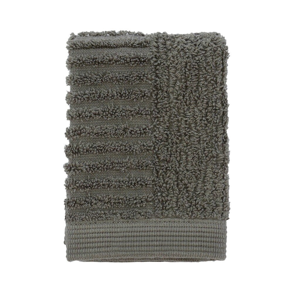 Khaki froté bavlněný ručník 30x30 cm Classic – Zone