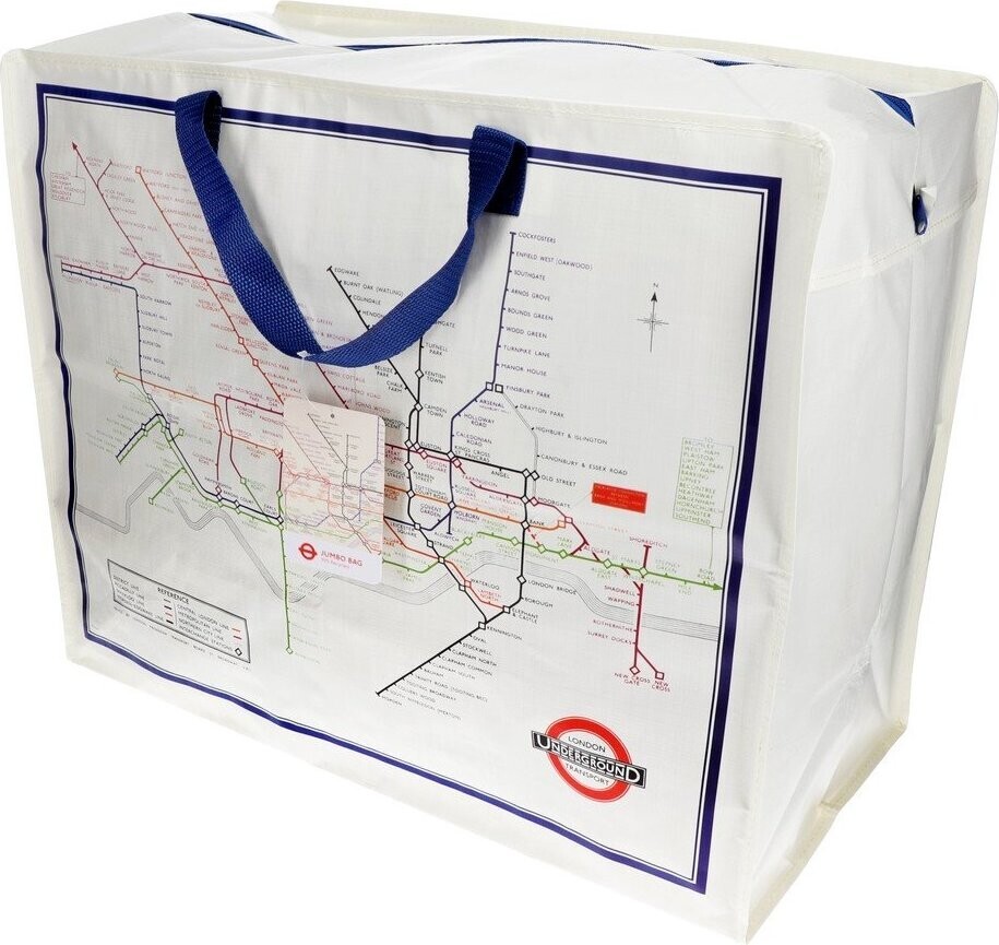 Úložný box na oblečení z recyklovaného plastu 58x28x48 cm Heritage Tube Map – Rex London
