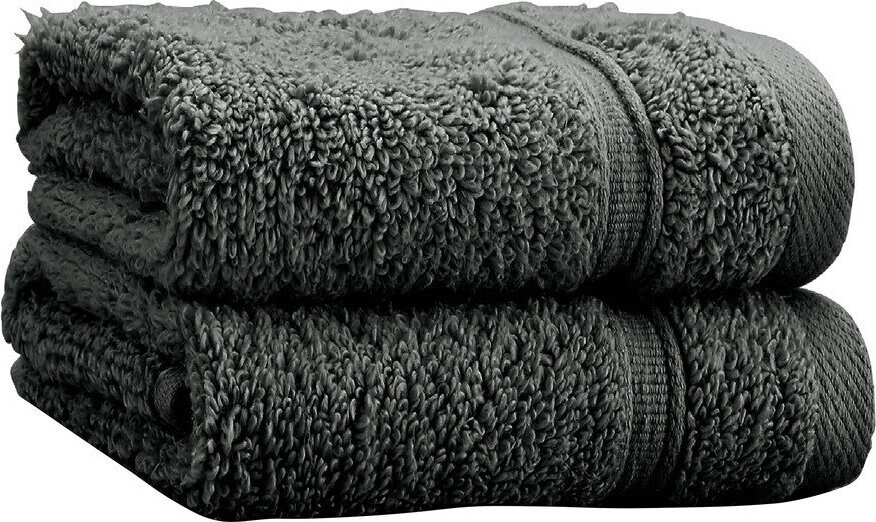 Tmavě šedé froté bavlněné ručníky v sadě 2 ks 30x30 cm Zero Twist – Catherine Lansfield