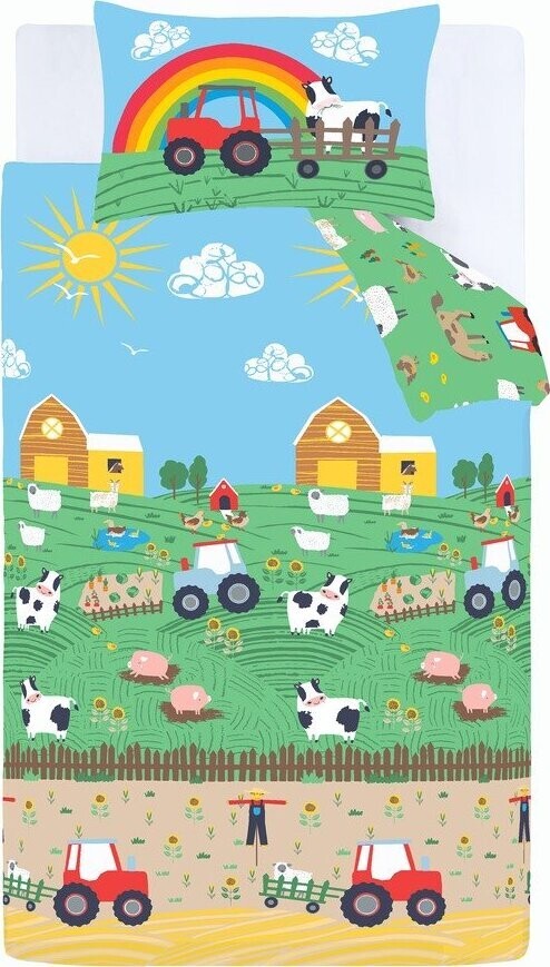 Dětské povlečení na dvoulůžko 200x200 cm Farmyard Animals – Catherine Lansfield