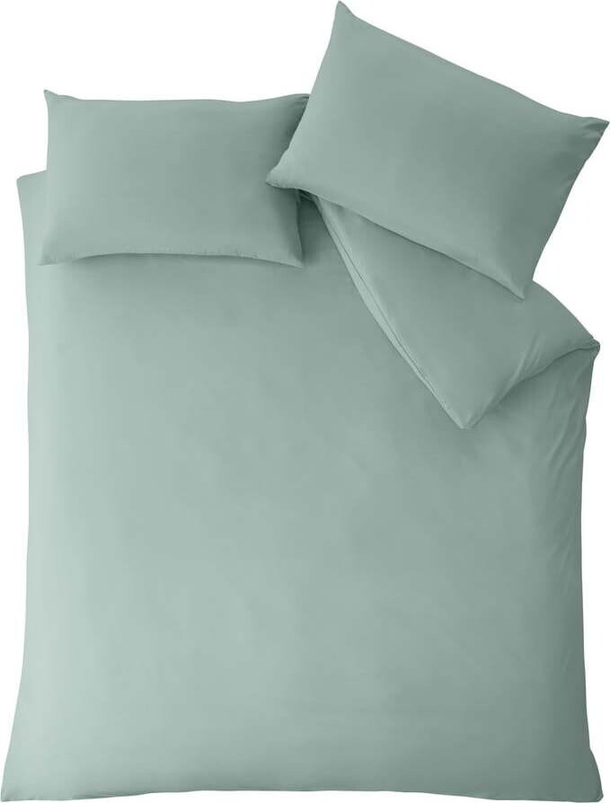Zelené povlečení na dvoulůžko/prodloužené 230x220 cm So Soft Non-Iron – Catherine Lansfield