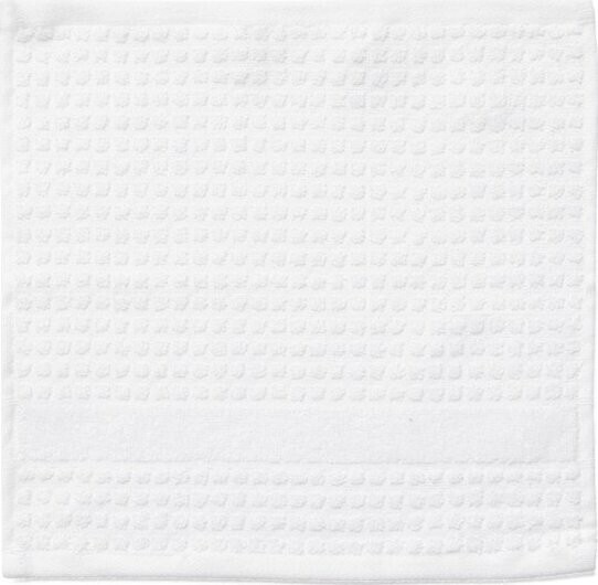 Bílý froté ručník z Bio bavlny 30x30 cm Check – JUNA