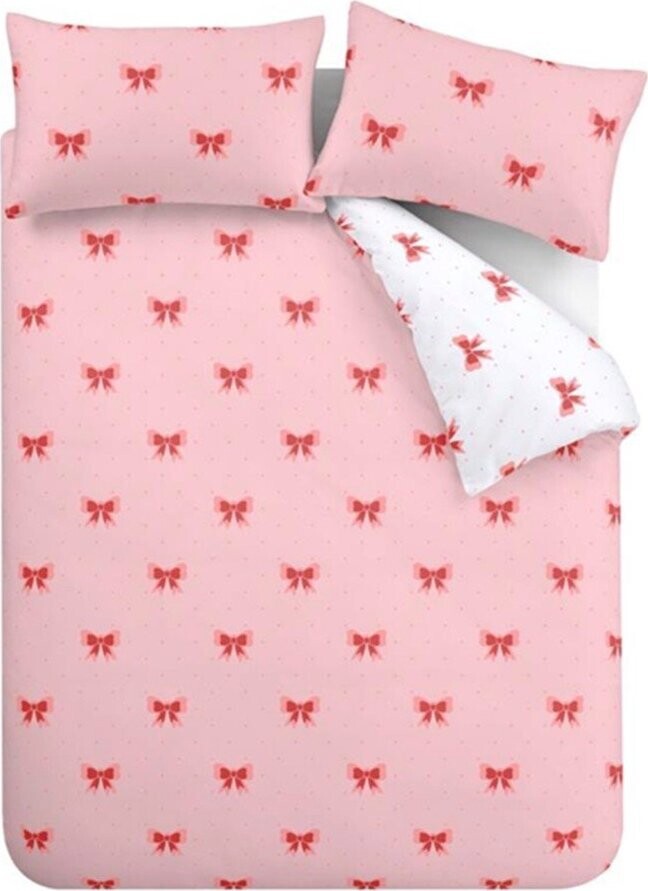 Růžové povlečení na jednolůžko 135x200 cm Dotty Bows – Sassy B