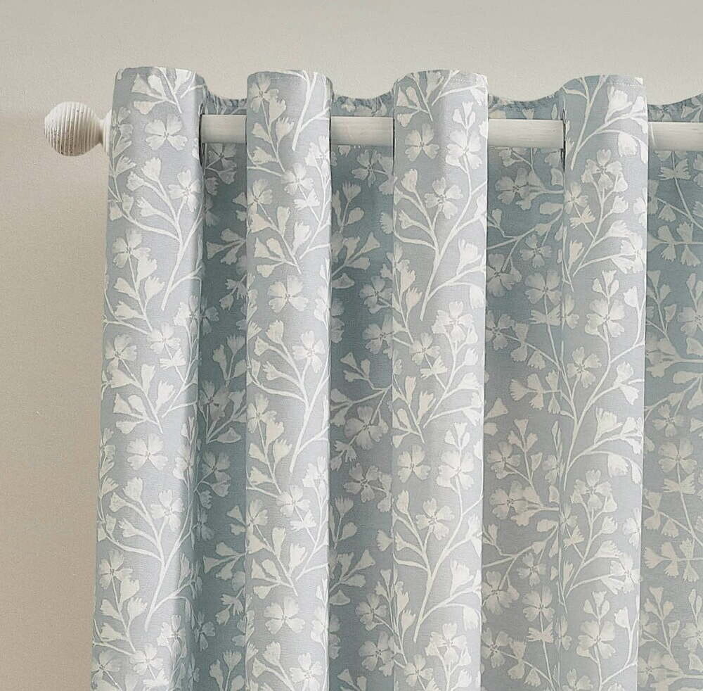 Modré závěsy v sadě 2 ks 117x183 cm Brooke Floral – Catherine Lansfield