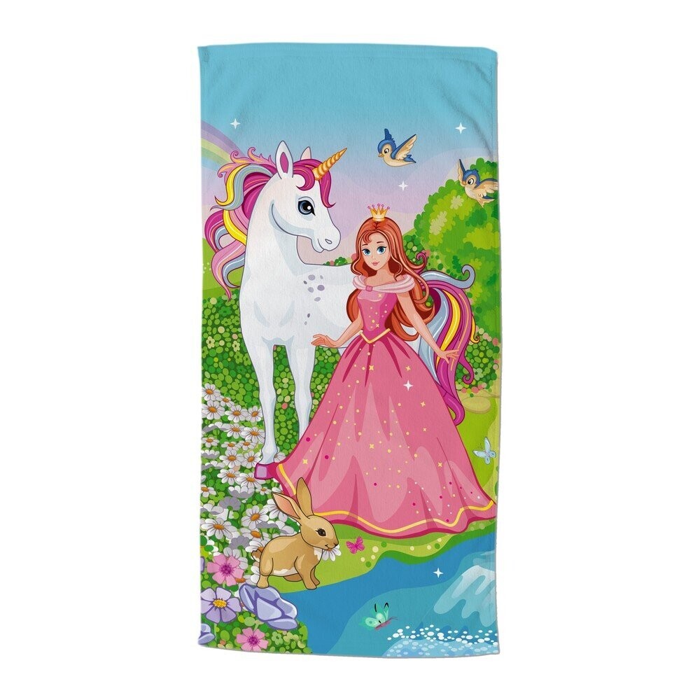 Dětská sametová plážová osuška 75x150 cm Fairytale – Good Morning