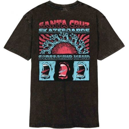 Triko Santa Cruz Vtg Screaming Connect - Hnědá - L