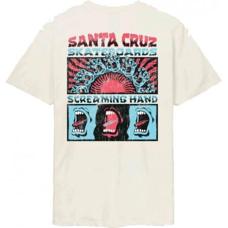 Triko Santa Cruz Vtg Screaming Connect - Béžová - L