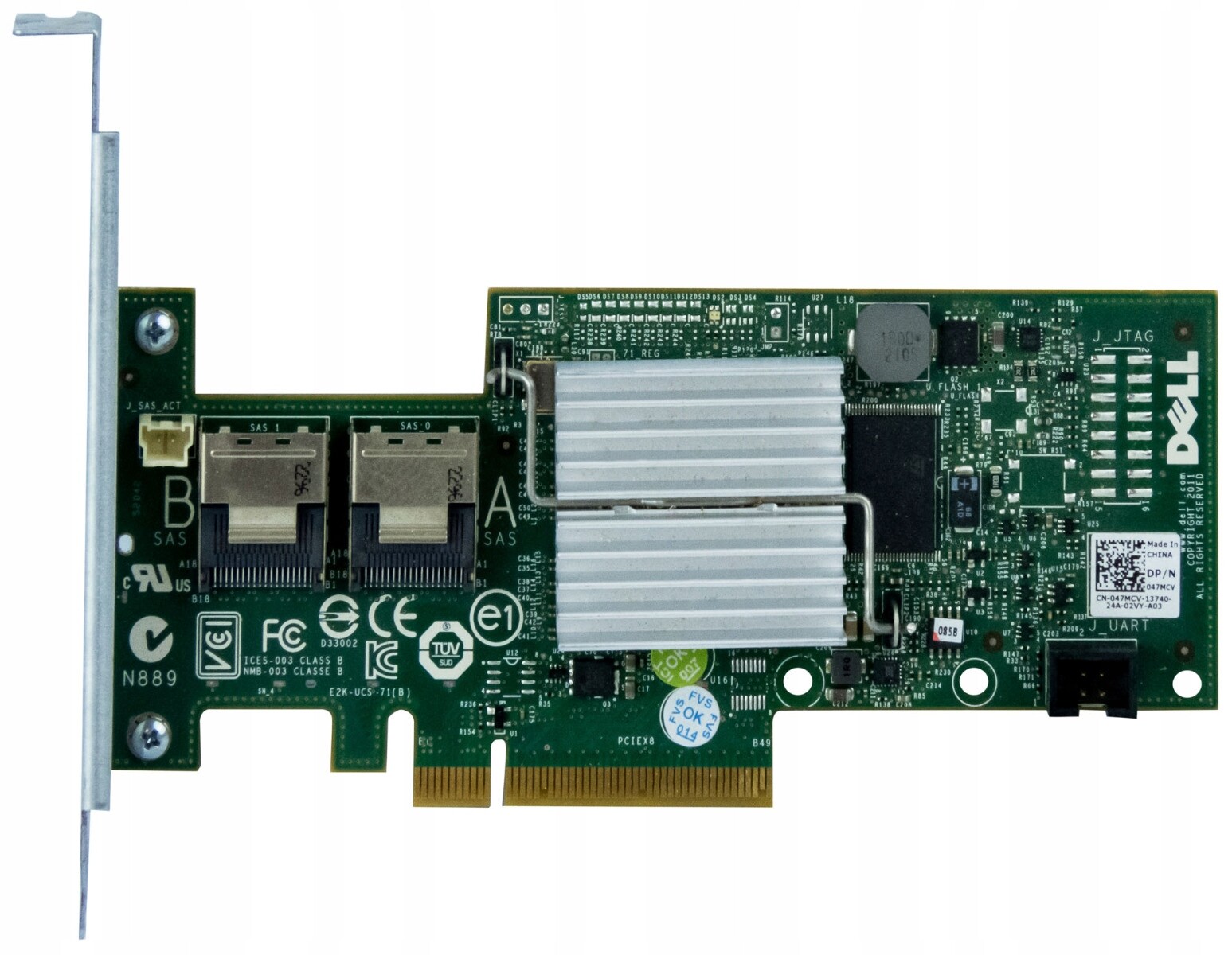 Dell 047MCV Perc H200 Sas/sata Raid Controller PCIe