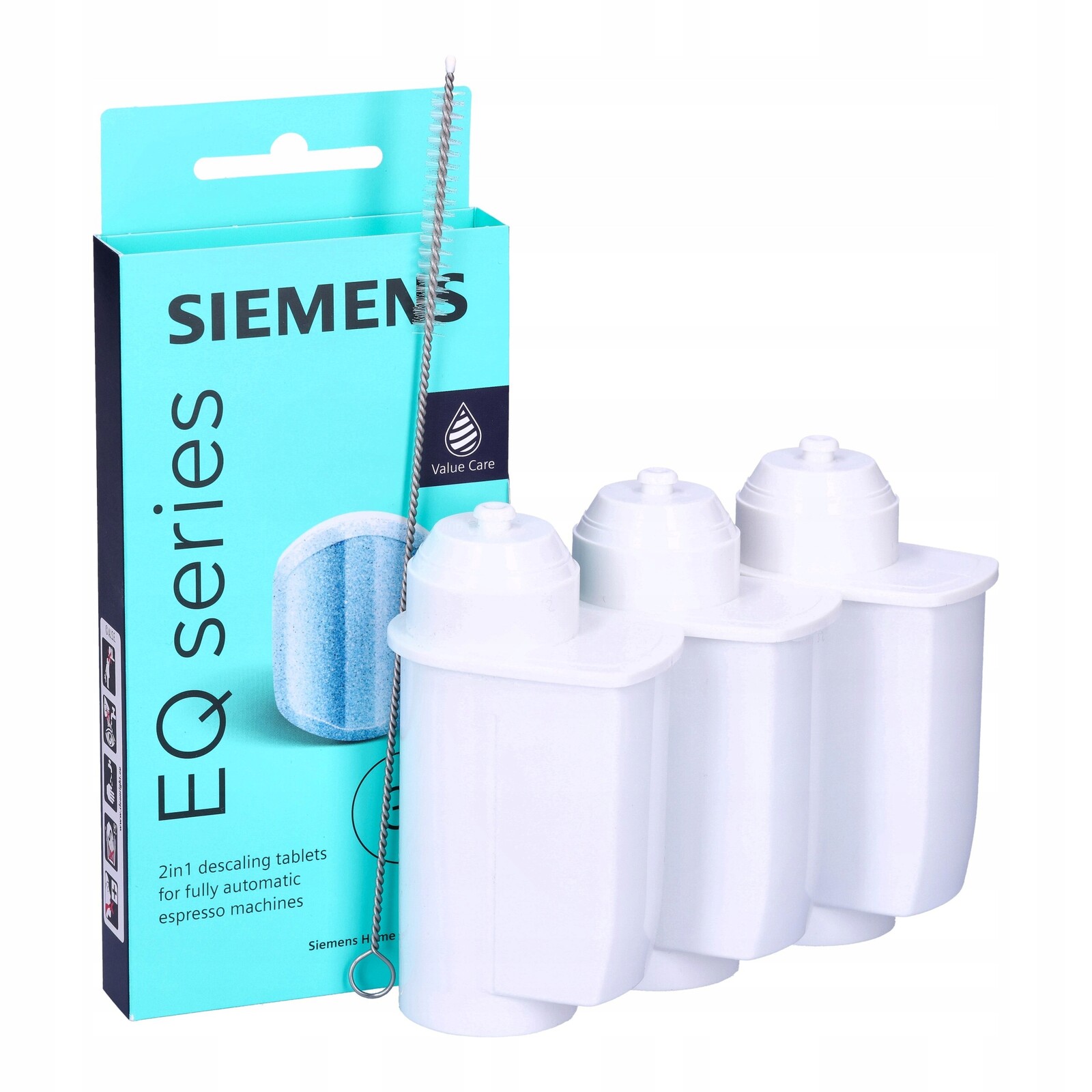 TZ80002 Siemens tablety filtry pro kávovar EQ5 EQ6 EQ8 EQ9 kartáček