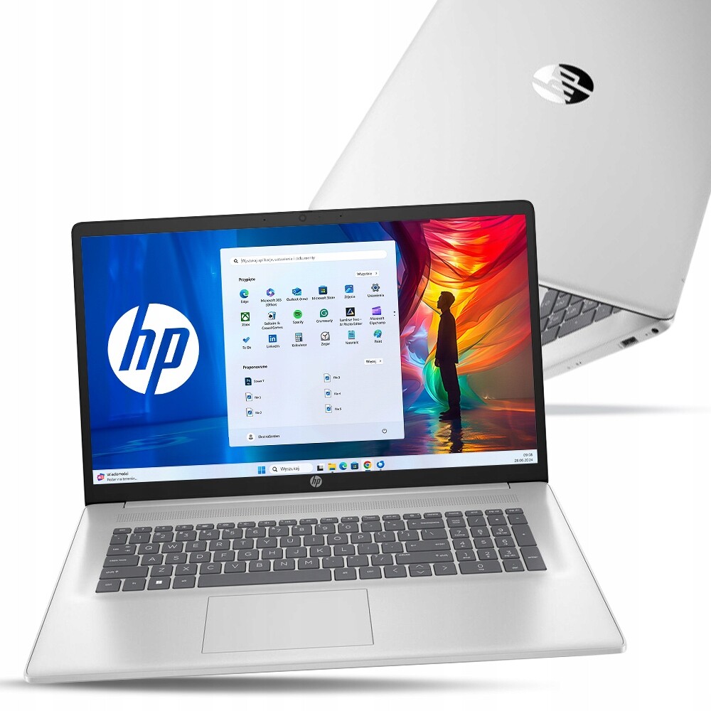 Notebook pro práci Hp 17 Intel Silver N6000 8GB DDR4 512GB Ssd Hd+ 17.3