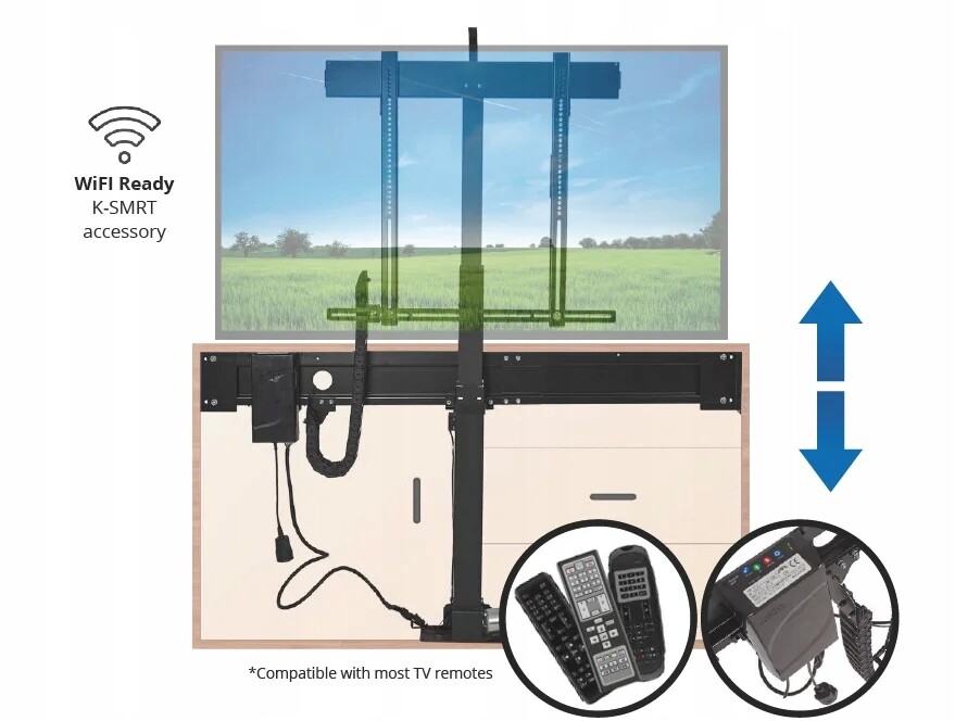 Dálkově ovládaný výtah pro Tv 70