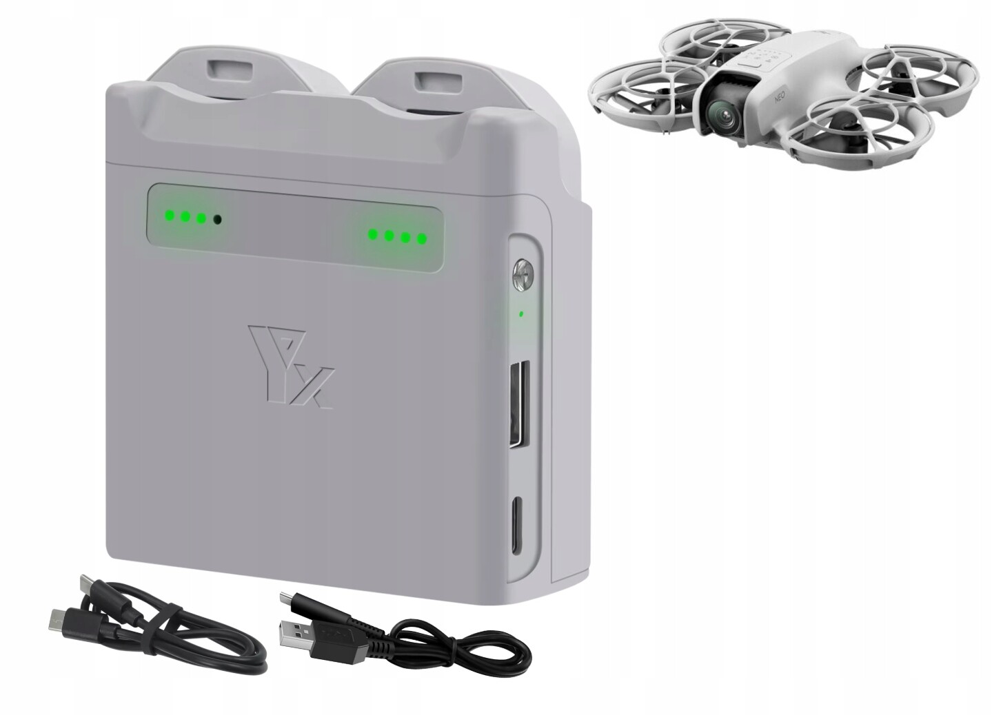 Nabíječka Hub dronu Dji Neo pro 2 akumulátory, rychlá funkce skladování