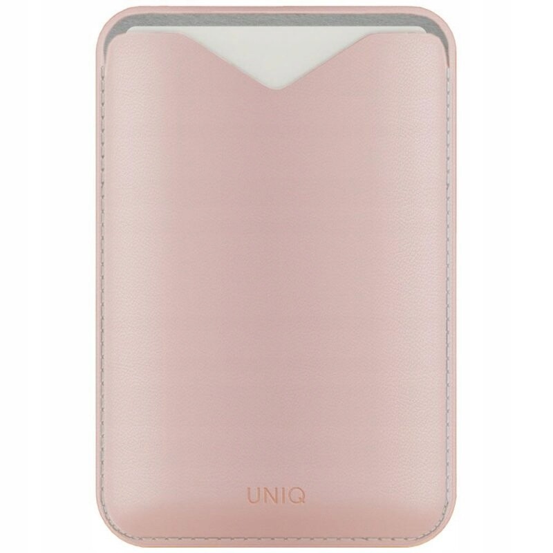 Magnetická peněženka Uniq Lyden Evo stojan na telefon, růžová
