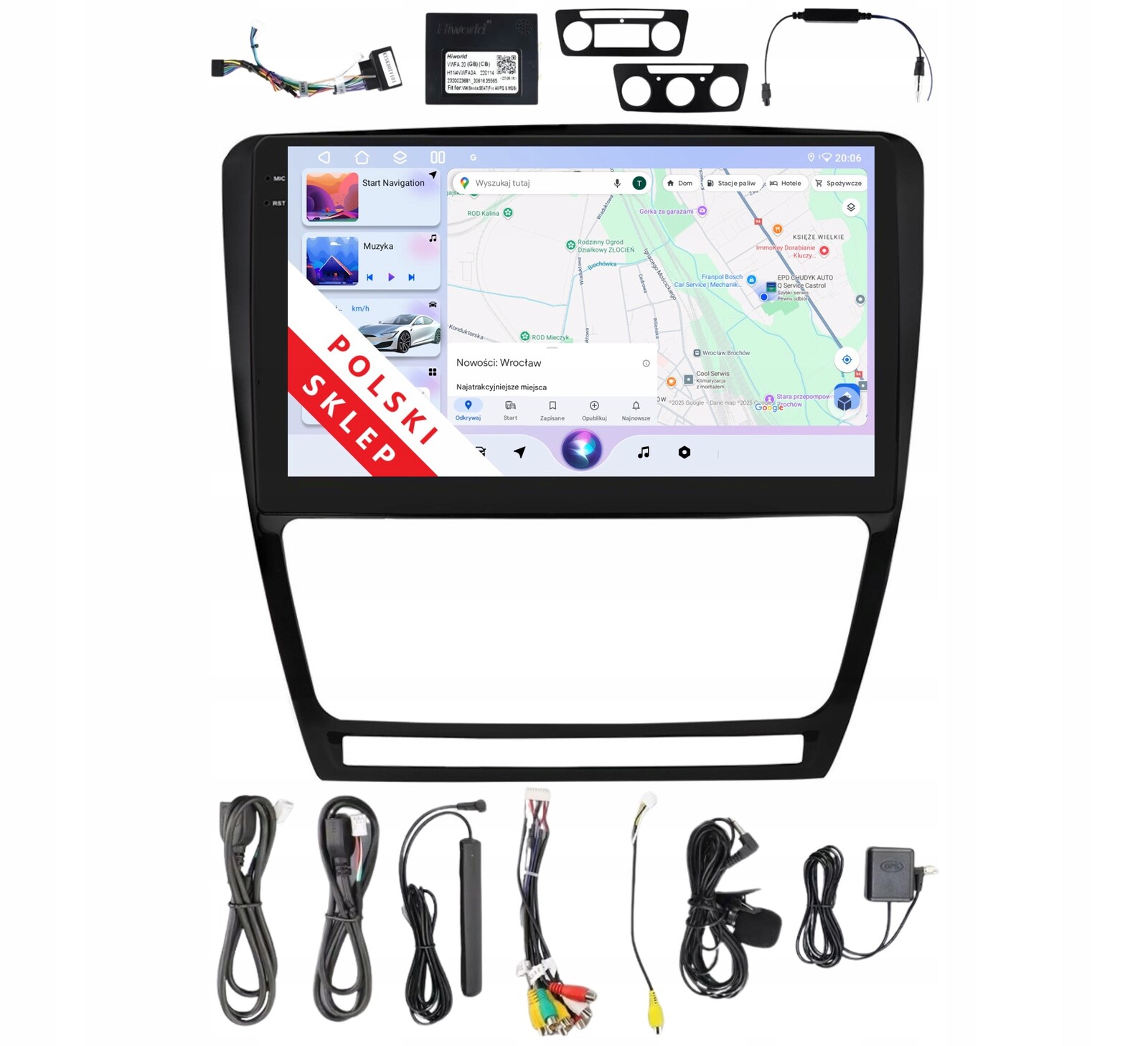 Rádio 2DIN Navigace Android Skoda Octavia 2 S662 3/32 Gb Dsp Carplay Lte
