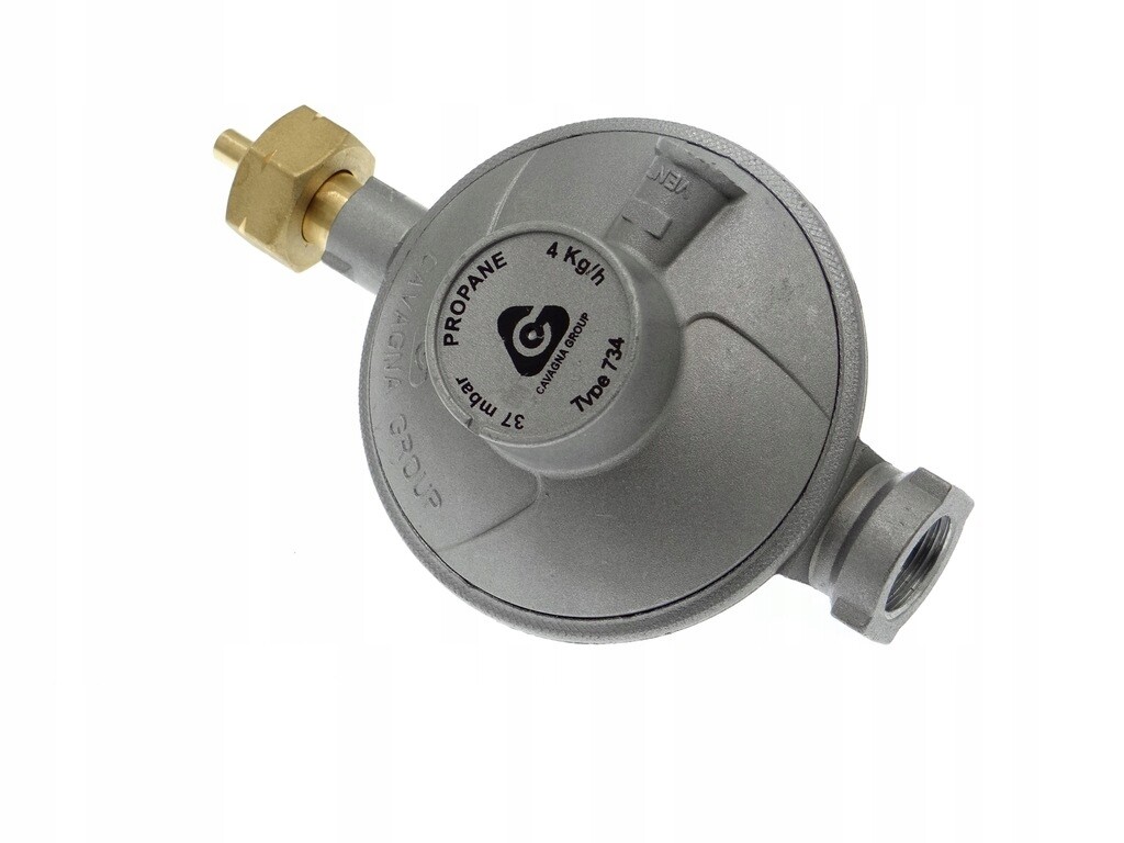 Reduktor s hrdlem pro propan-butanovou láhev 37 mbar 4 kg/h