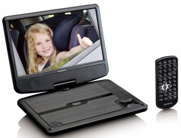 DVD Přenosný 9 LCD Lenco DVP-901 Usb Pilot DivX Držák