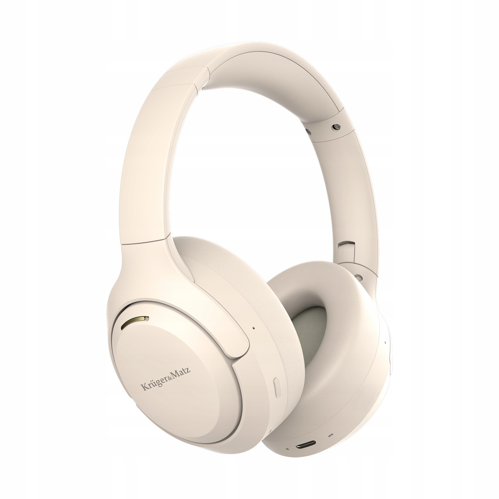 Bezdrátová sluchátka do uší s Anc Kruger&Matz F8A, béžová, bluetooth