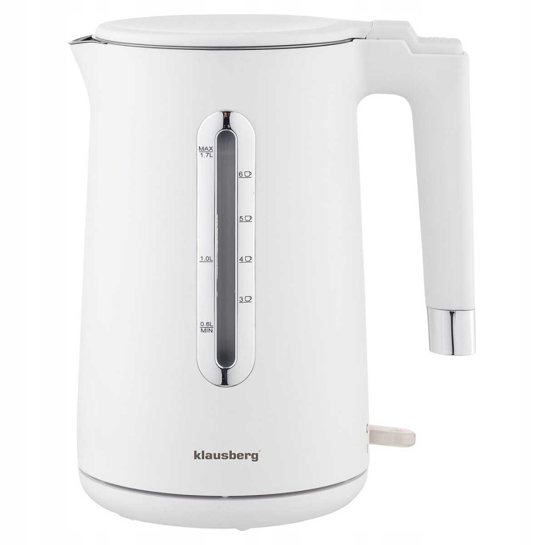 Bezdrátová Rychlovarná Konvice 1,7 L Ocelová, Otočná Základna