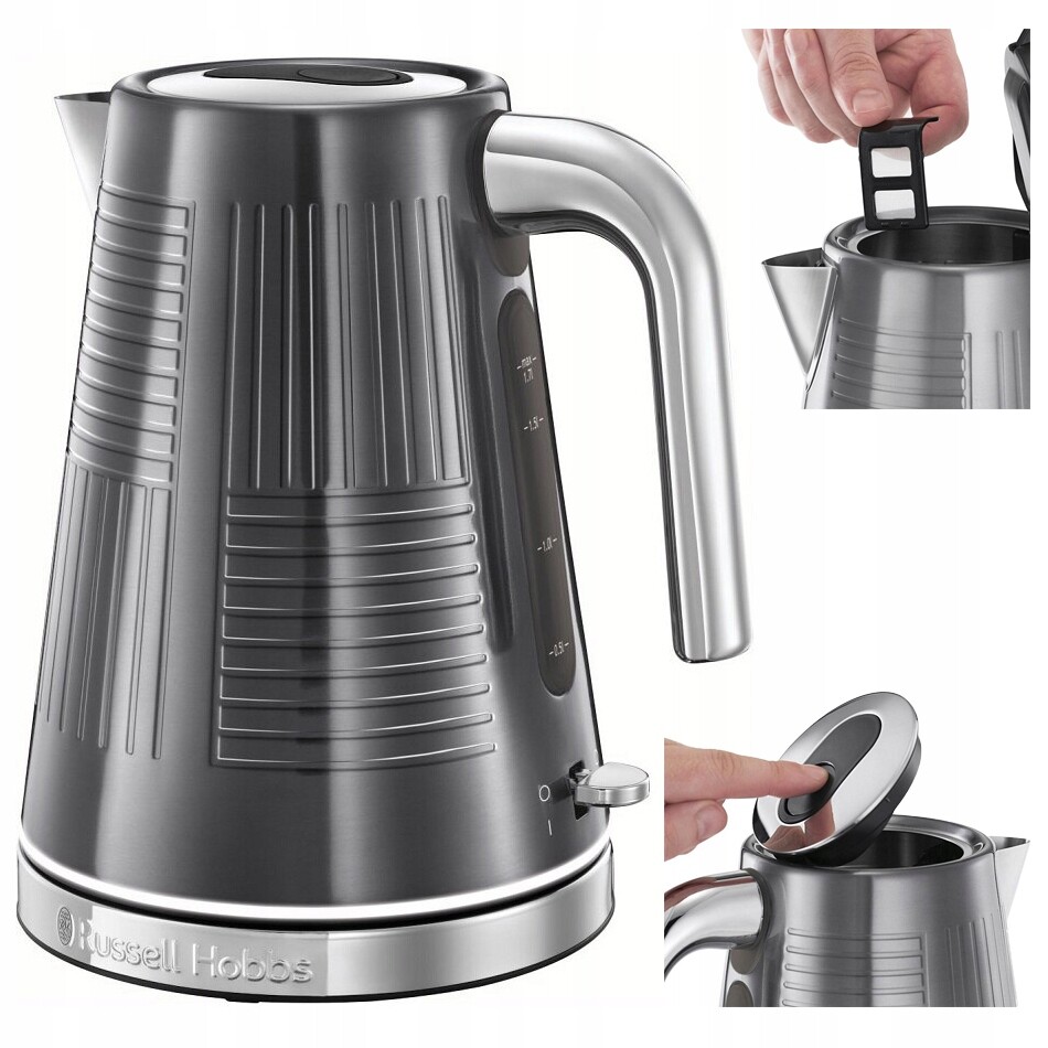 Elektrická varná konvice Russell Hobbs 25240-70 2400 W 1,7 l stříbrná/šedá