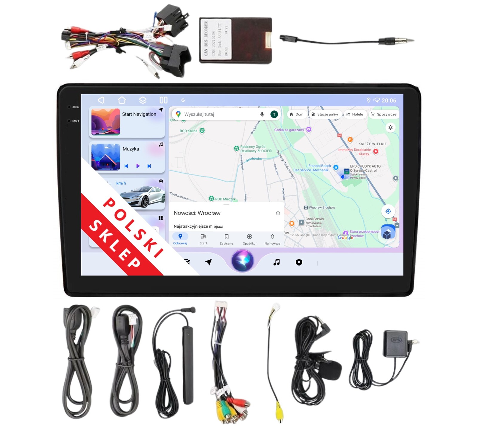 Radio 2DIN Navigace Android Audi A4 B6 B7 Seat Exeo 6 Gb Dsp Carplay Lte