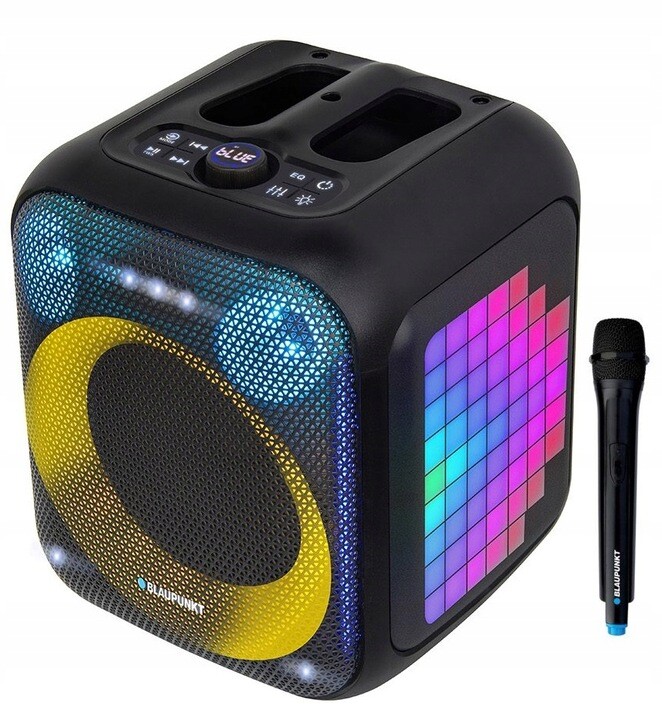 Aktivní Reprobox Partybox Blaupunkt Encore PB6LED Led Pilot Aux Usb Bt Fm