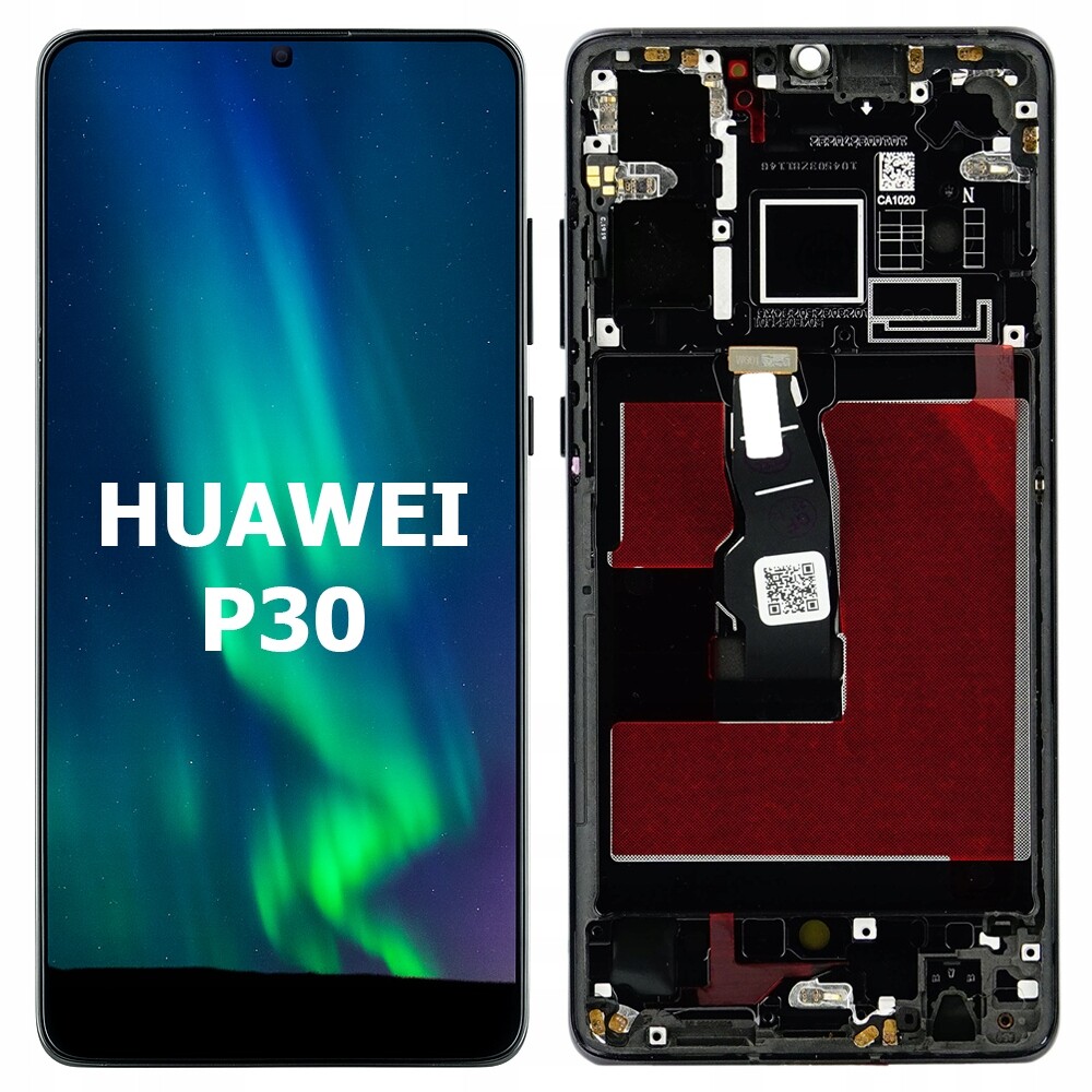 Dotykový Displej Pro Huawei P30 ELE-L09 Rámeček Modrý