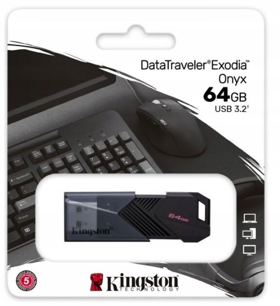 Pendrive Kingston Dtxon 64GB Exodia Onyx Usb 3.0 3.1 3.2 Onyx