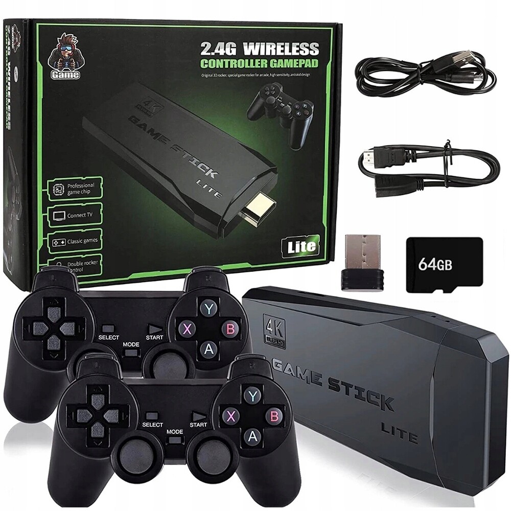 M8 Hdmi 64G Retro Televizní Konzole S 2 Pady A 20000 Hrami