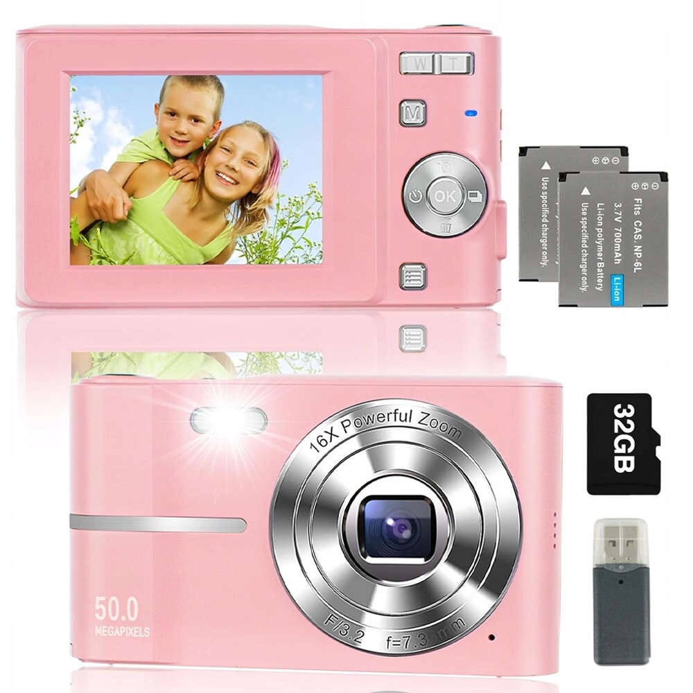 Přenosný Digitální Fotoaparát 44 Mp S Automatickým Ostřením 50X Zoom Paměťová Karta 32 G