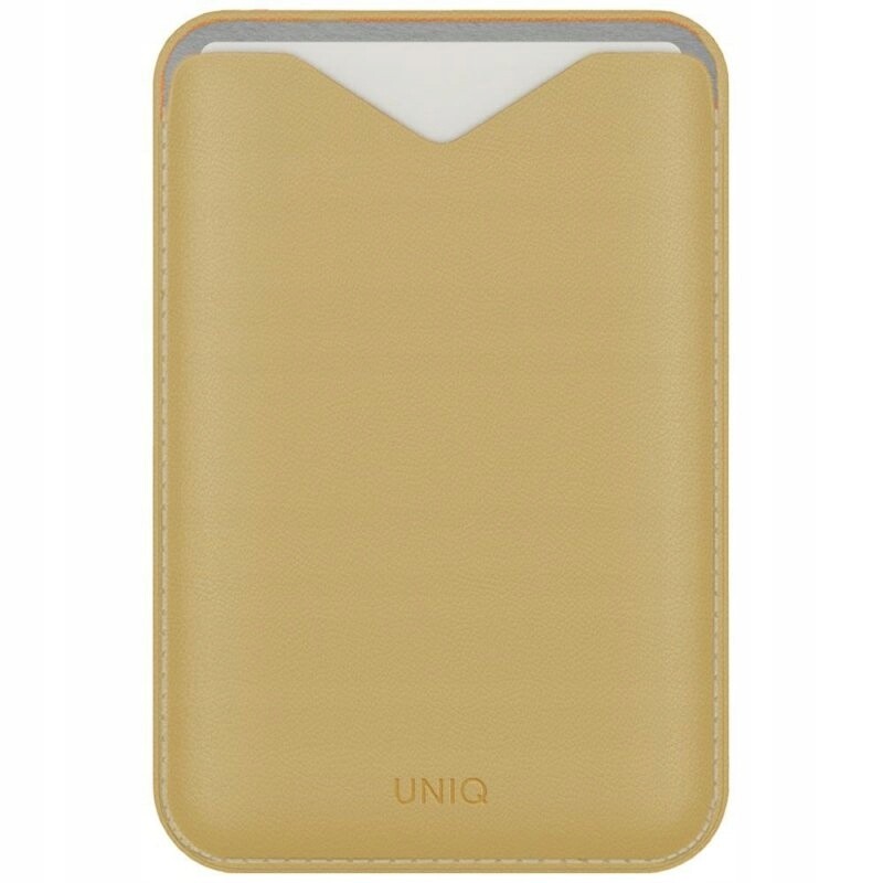 Magnetická peněženka Uniq Lyden Evo stojan na telefon, žlutá